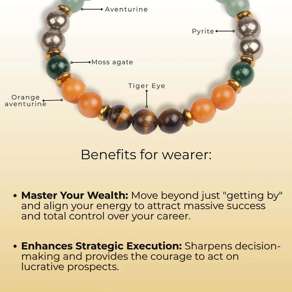 Astro Vedic Dhanyog Wealth Attraction Natural Stone Bracelet