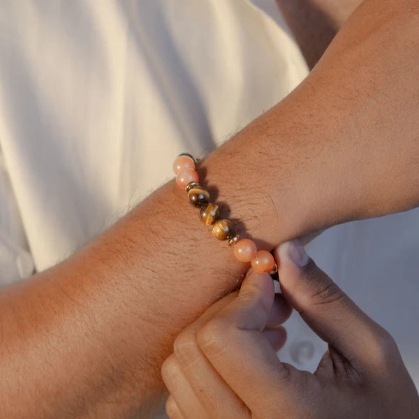 Astro Vedic Dhanyog Wealth Attraction Natural Stone Bracelet