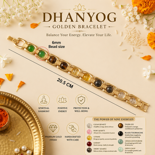 Metal Dhan Yog Bracelet - Golden