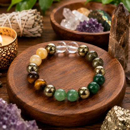Dhanyog Wealth Attraction Natural Stone Bracelet