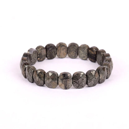 Astro Vedic Flat Beaded Pyrite Stone Bracelet