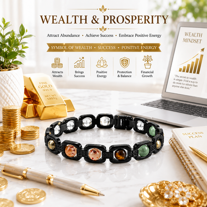 Metal Dhan Yog Bracelet - Black