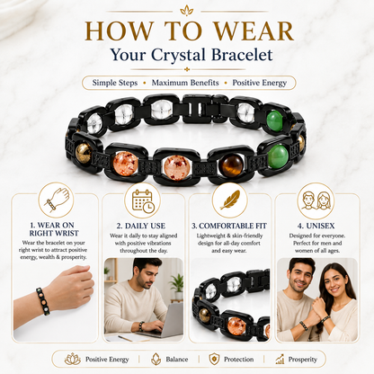 Metal Dhan Yog Bracelet - Black
