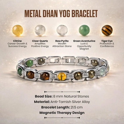Metal Dhan Yog Bracelet - Silver