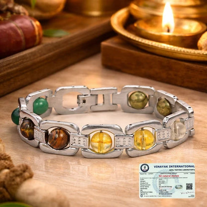 Metal Dhan Yog Bracelet - Silver