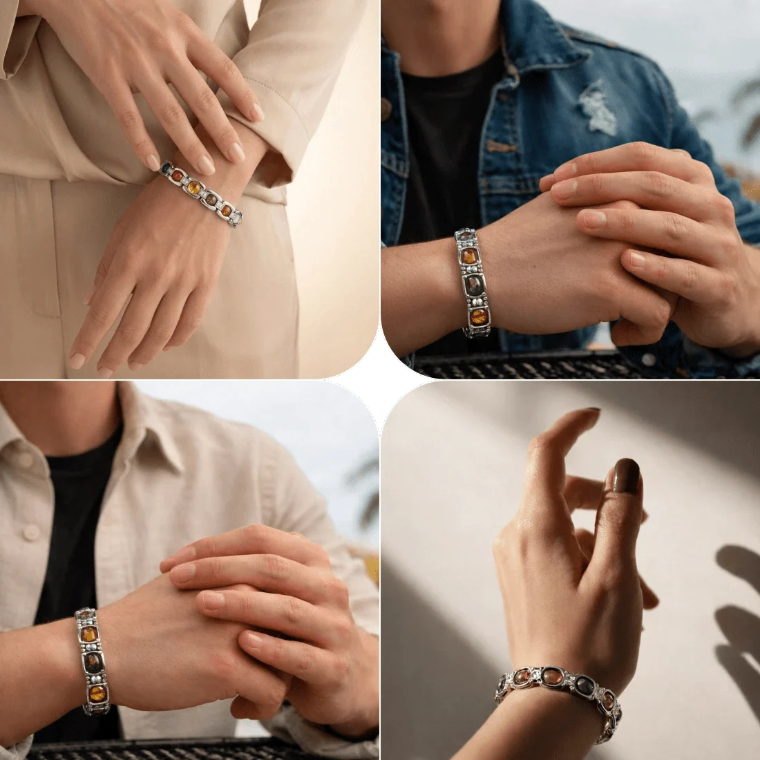 Metal Dhan Yog Bracelet - Silver