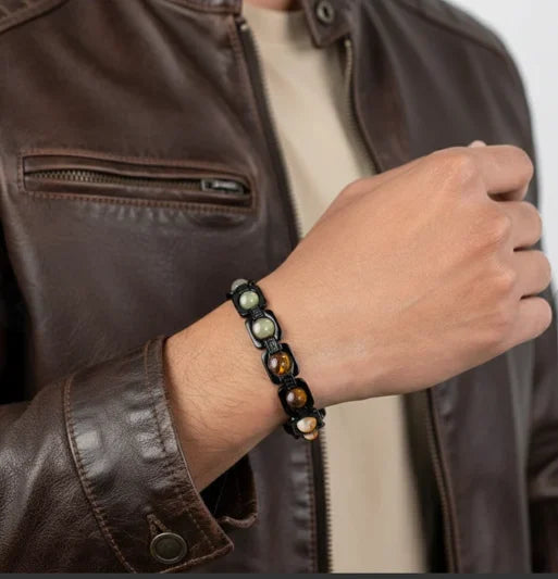 Metal Dhan Yog Bracelet - Black