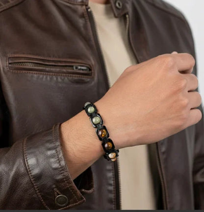 Metal Dhan Yog Bracelet - Black